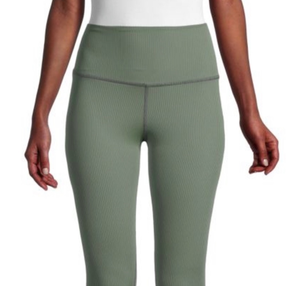 SOLD - Electric and Rose Ribbed Leggings - Army Green - Brand New with Tags